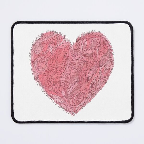 Item preview, Heart - Cute Floral Pink Heart Love Women Girls Wife Mom designed and sold by farhanhafeez.