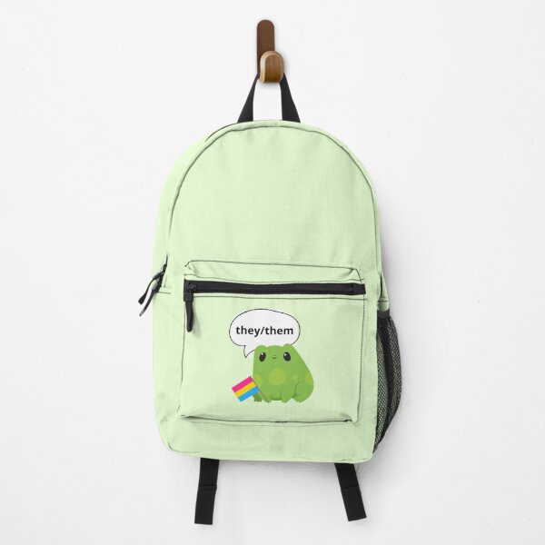 Item preview, Frog Pansexual They/Them Pronoun designed and sold by Furia LGBTQ+ Accessories.