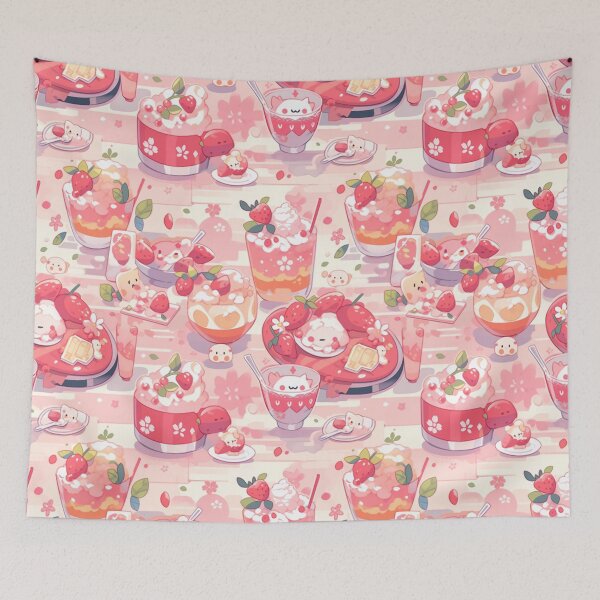 Item preview, Hidden life dessert pattern, spot the faces! designed and sold by HydraDreams.