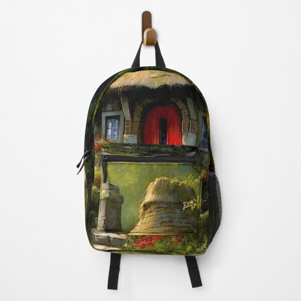 Item preview, Red door fantasy elven cottage 2 designed and sold by Red Witch Art.