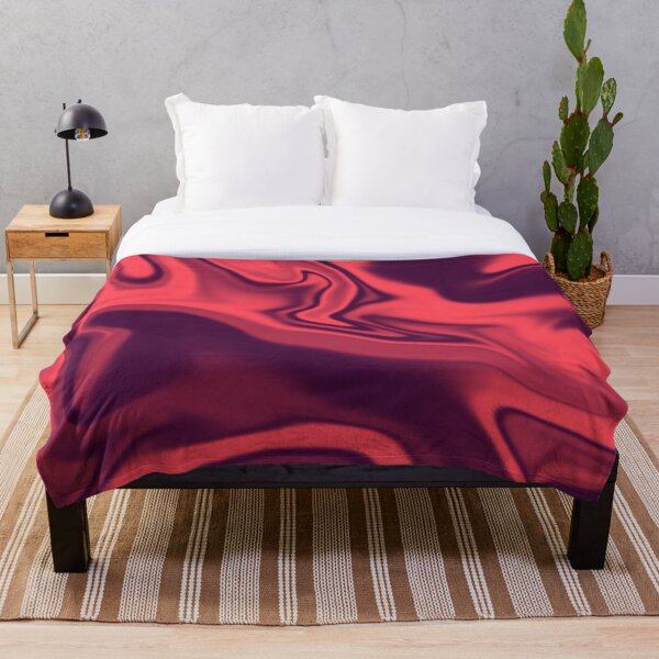 Item preview, RED VELVET SILK PATTERN - SILKY MARBLE WAVE PATTERN - VIVID MODERN  - TEXTURE - COLOR GRADIENTS PILLOWS - BLANKETS - TAPESTRIES  - HOME DECORATION -  MODERN BEAUTIFUL  HOME  DESIGNS designed and sold by Harsh Mhatre.