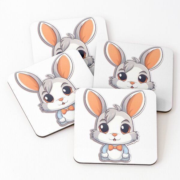 Item preview, Adorable Male Bunny - Cute Little Bunny Sticker designed and sold by UrsaStick.