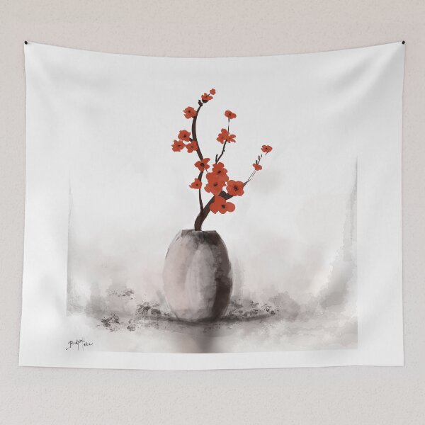 Item preview, Japanese cherry branch in a vase designed and sold by Eric BRUNI.