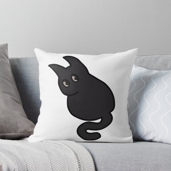Item preview, Curious Small Black Cat Showing His Back designed and sold by YHK13.