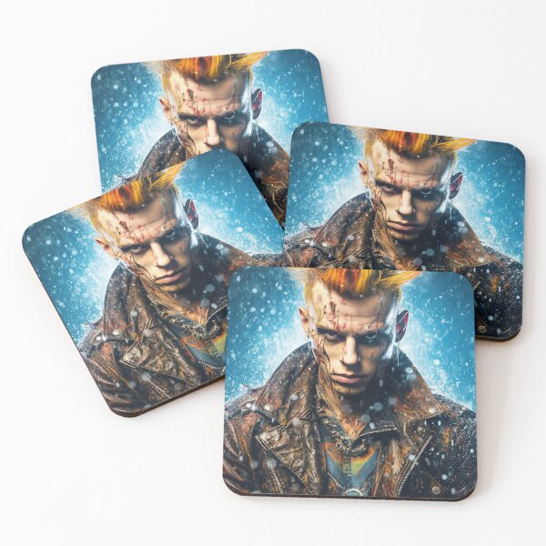 Item preview, Flowerpunk Portrait - Eclectic Style with Cyberpunk and Punk Rock Elements designed and sold by Piotrek0001.