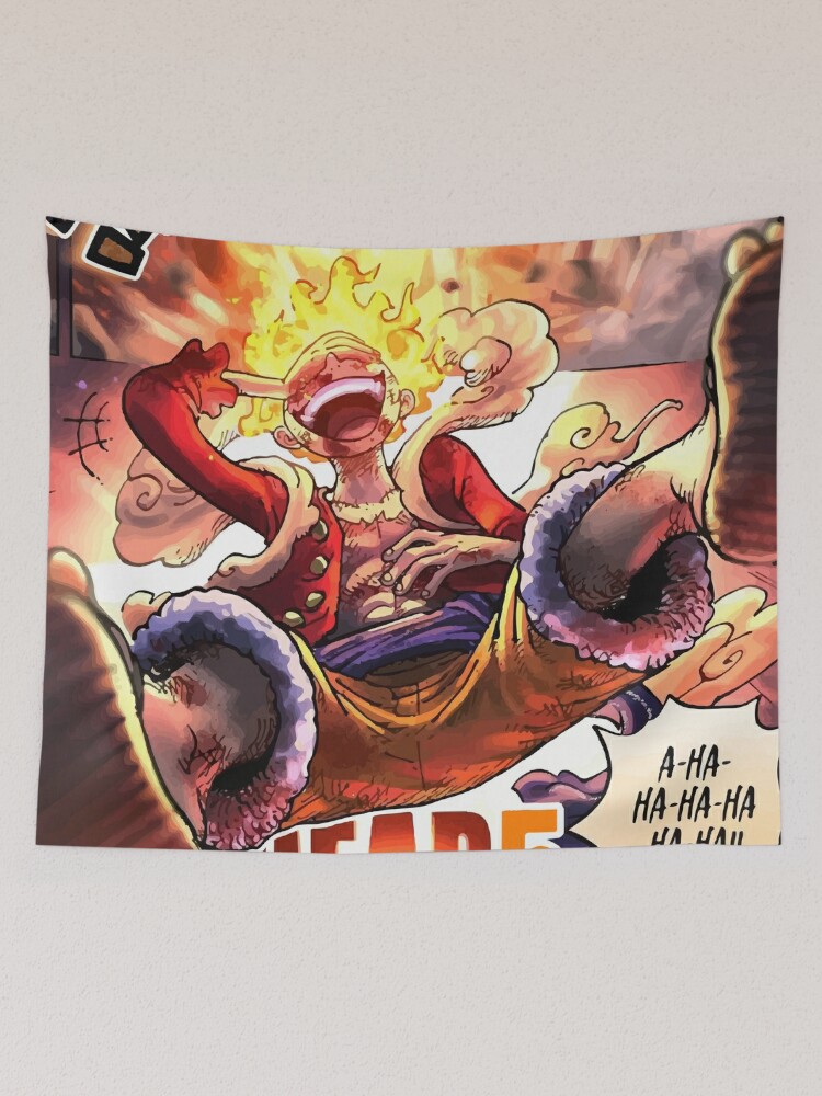 Gear 5 colored manga panel Throw Blanket for Sale by YourDemonSlayer