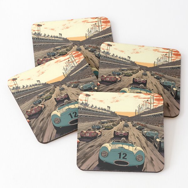 Item preview, Vintage Racing Cars - Pop Art Comic Poster designed and sold by UrsaStick.