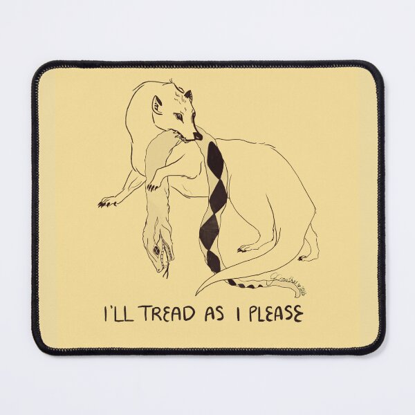 Item preview, I'll Tread As I Please Gadsden Flag designed and sold by Marcypaws.
