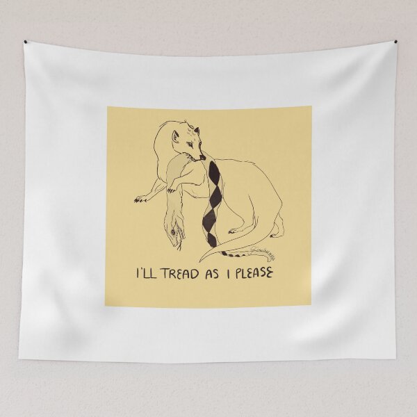 Item preview, I'll Tread As I Please Gadsden Flag designed and sold by Marcypaws.