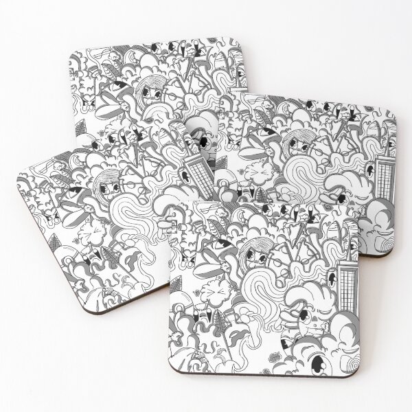 Item preview, Black & White Doodle designed and sold by Clayden.