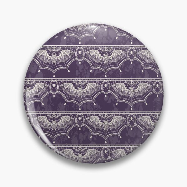 Item preview, Bat Lace Trim - Plum designed and sold by appleyards.