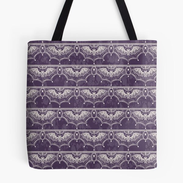 Item preview, Bat Lace Trim - Plum designed and sold by appleyards.