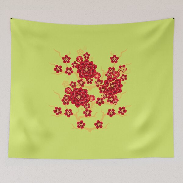 Item preview, Crimson Blossoms: Embrace the Beauty of Red Sakura designed and sold by Sirakan.