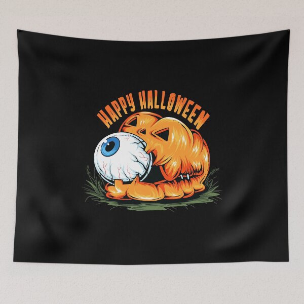 Item preview, Pumpkin with terrifying eyeball its mouth  designed and sold by quanlh.