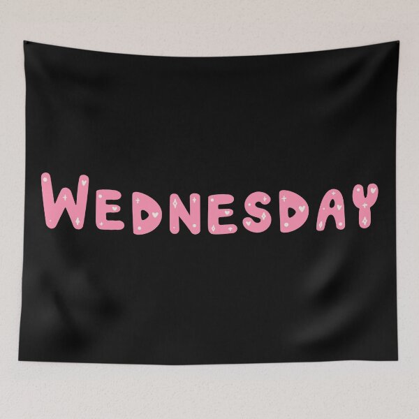 Item preview, Wednesday Text Art Design  designed and sold by Harsh  Katariya.