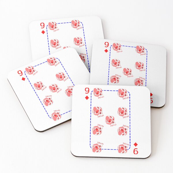 Item preview, 9 of diamonds, lucky number 9 designed and sold by Whimsy Trail Co.