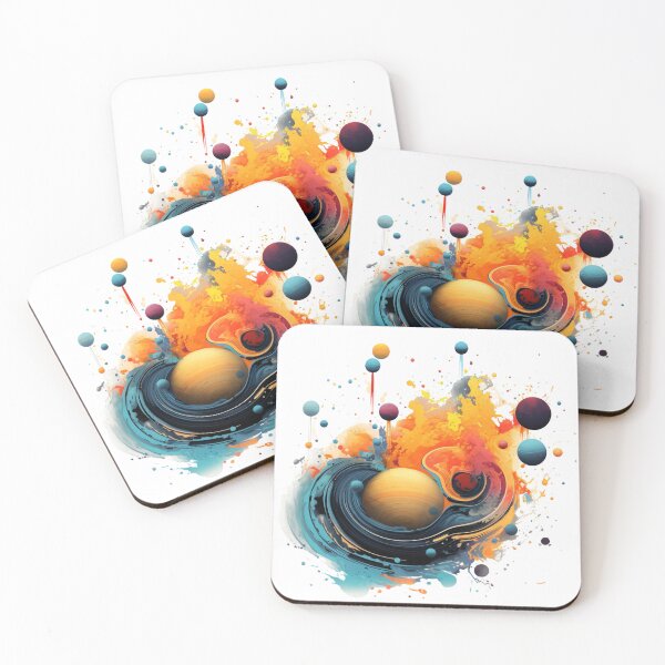Item preview, abstract solar system no 2  designed and sold by Sylwia Kuc.