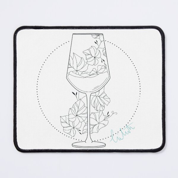 Item preview, glass of wine designed and sold by SoyLilith.