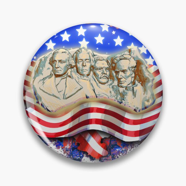 Item preview, Libertad monumental: Monte Rushmore y la bandera designed and sold by GraphixRealm.