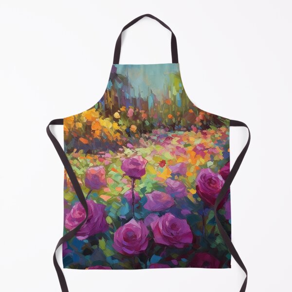 Item preview, Rose Garden -  impressionism painting 4 designed and sold by Red Witch Art.