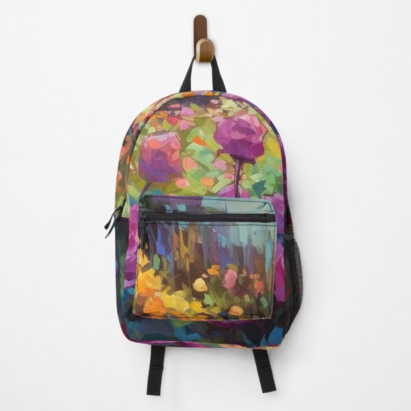 Item preview, Rose Garden - impressionism painting 4 designed and sold by Red Witch Art.