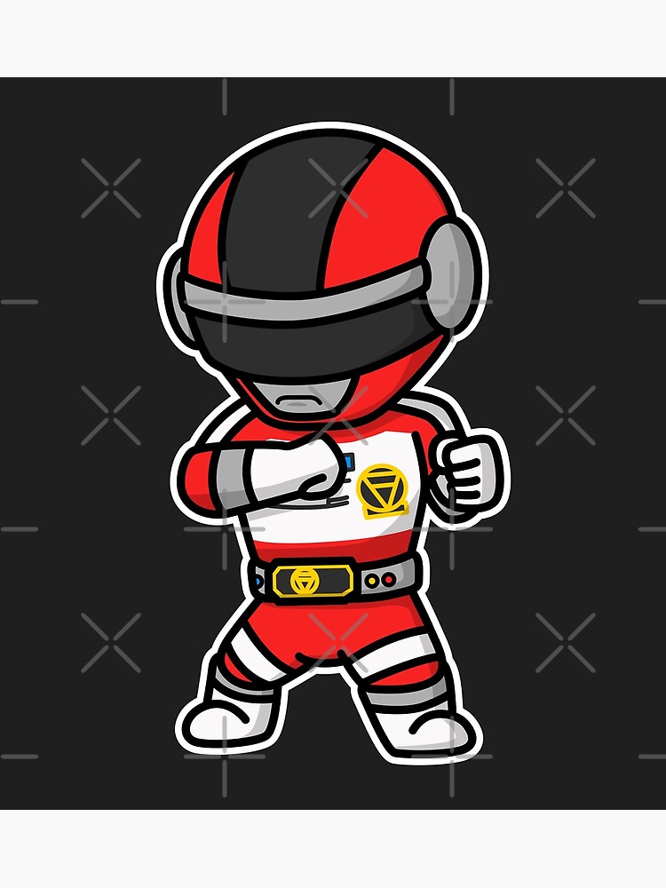 【 Chibittomanma 】 Red1 Biomen Super Sentai Chibi Style Kawaii