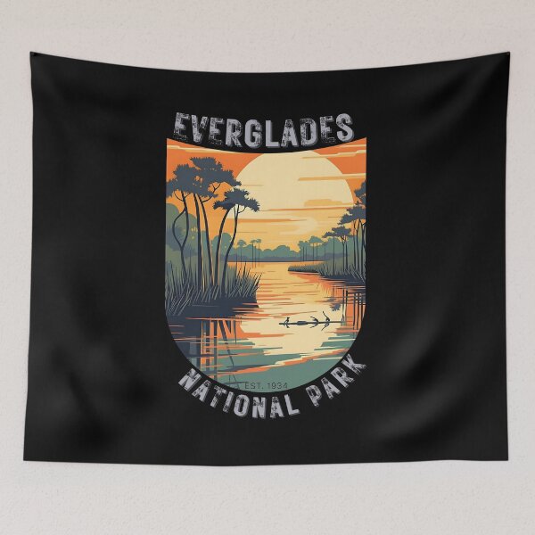 Item preview, Everglades National Park Mangrove Forest Florida Art Deco designed and sold by Doctrine-Design.