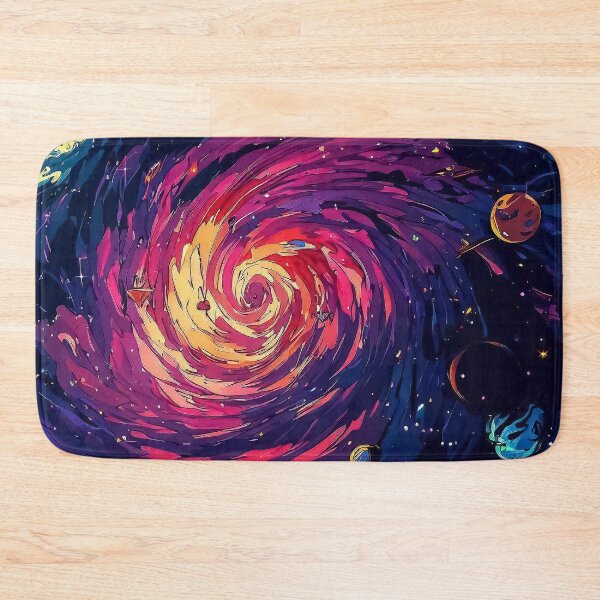 Item preview, Colorful anime retro stars space planets galaxy seamless pattern  designed and sold by TomFrontierArt.