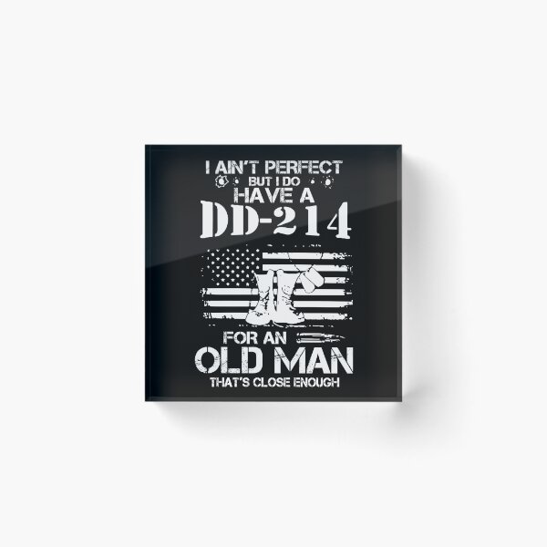 Item preview, Vintage Classic Style I Ain't Perfect But I Do Have A Dd 214 Vietnam Veteran Dad Veteran Tee For Men designed and sold by ClothingBently.