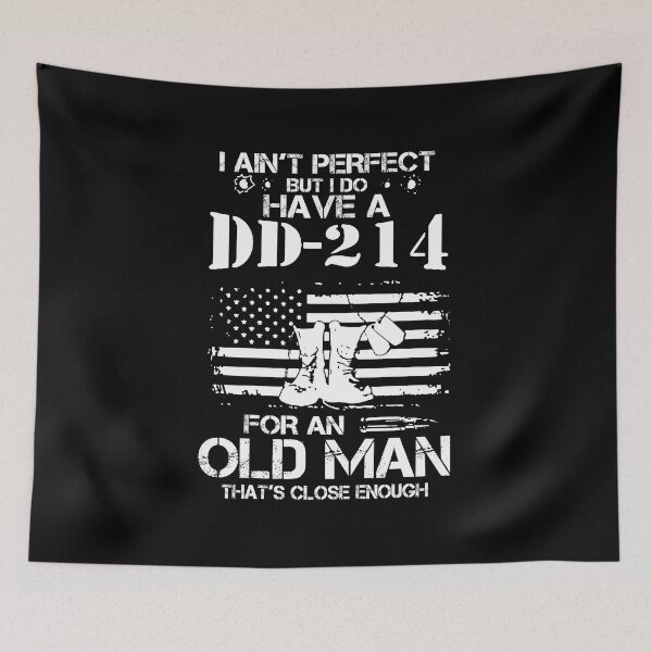 Item preview, Vintage Classic Style I Ain't Perfect But I Do Have A Dd 214 Vietnam Veteran Dad Veteran Tee For Men designed and sold by ClothingBently.