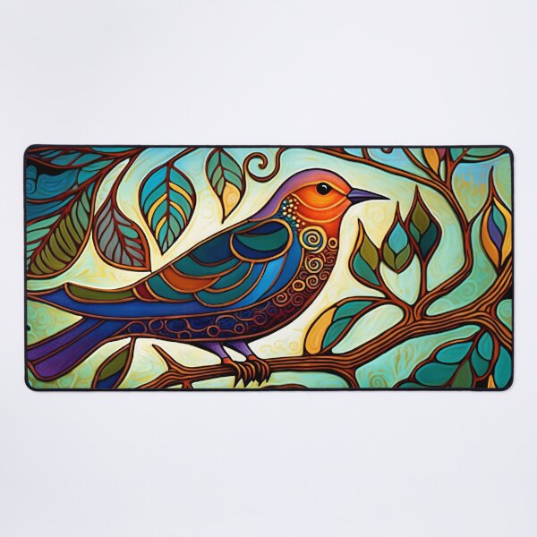 Item preview, Birds - Folk Art 5 designed and sold by Red Witch Art.