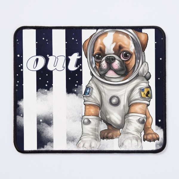 Item preview, Chill Out - Boxer Astronaut, rest and relaxation. Relax and calm. Calm down, chill out. Funny Spacedog designed and sold by PupilLove.