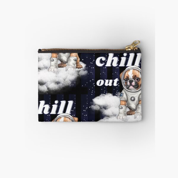 Item preview, Chill Out - Boxer Astronaut, rest and relaxation. Relax and calm. Calm down, chill out. Funny Spacedog designed and sold by PupilLove.