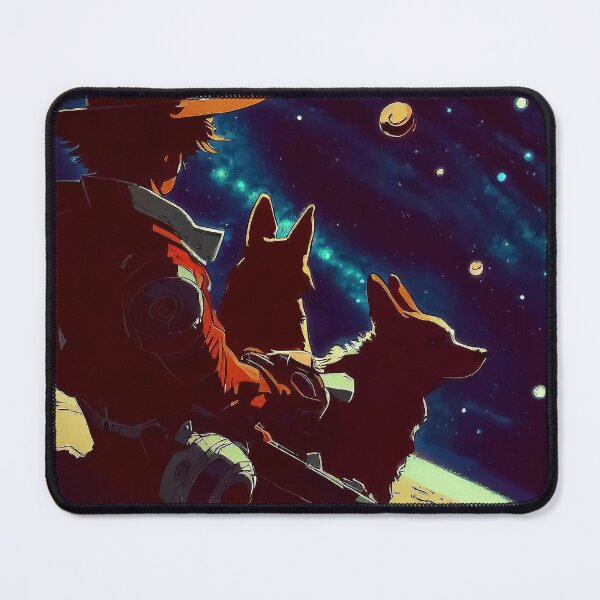Item preview, Resting Cowboy and his two corgi dogs during space travel on the planet designed and sold by TomFrontierArt.