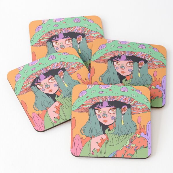Item preview, Trippy Weird Girl #1 Psychedelic Illustration designed and sold by wemuco.