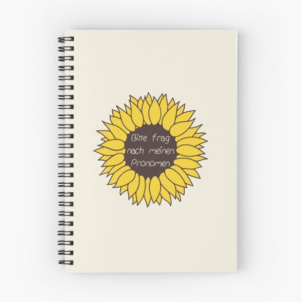 Artikelvorschau, Bitte frag nach meinen Pronomen Sonnenblume entworfen und verkauft von neuroqueer-art.