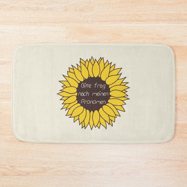 Item preview, Bitte frag nach meinen Pronomen Sunflower designed and sold by neuroqueer-art.