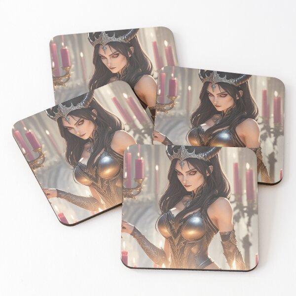 Artikelvorschau, A beautiful Demon girl in fantasy Gothic armor entworfen und verkauft von Vintage Designs +.