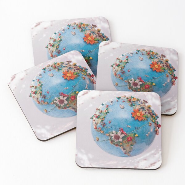Item preview, Flowered world globe designed and sold by Marco Varrone.