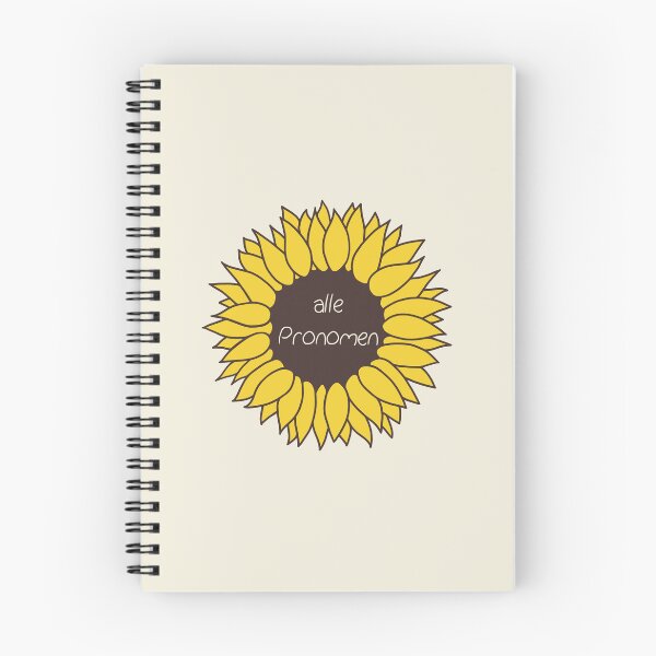 Artikelvorschau, alle Pronomen Sonnenblume entworfen und verkauft von neuroqueer-art.