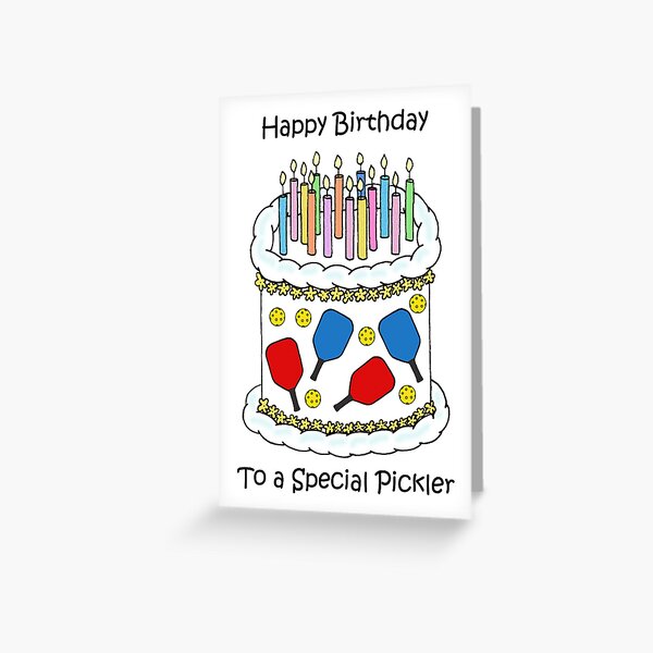 Item preview, Happy Pickleball Birthday designed and sold by KateTaylor.