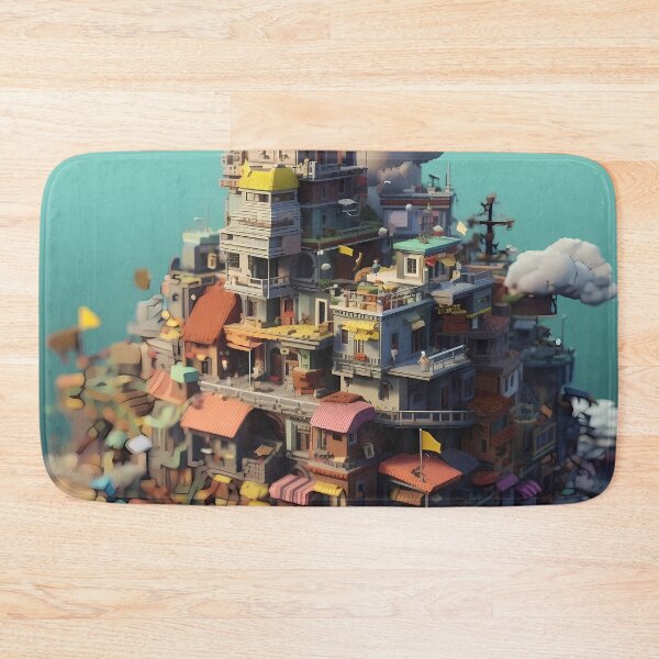 Item preview, Isometric 3D Brazil Favela Illustration Design designed and sold by Neo-Night.