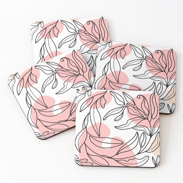 Item preview, Gum Leaves in Pinks designed and sold by Kattscreative.