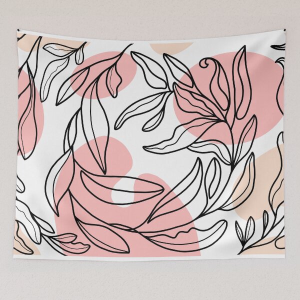 Item preview, Gum Leaves in Pinks designed and sold by Kattscreative.