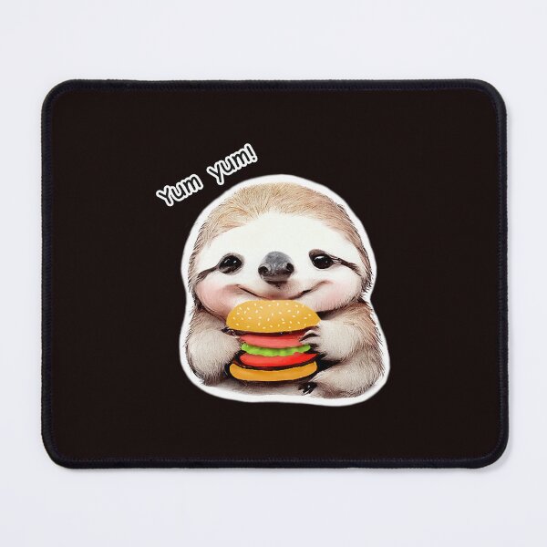 Item preview, A baby sloth with his Hamburger, yum yum! designed and sold by Lexxsant.