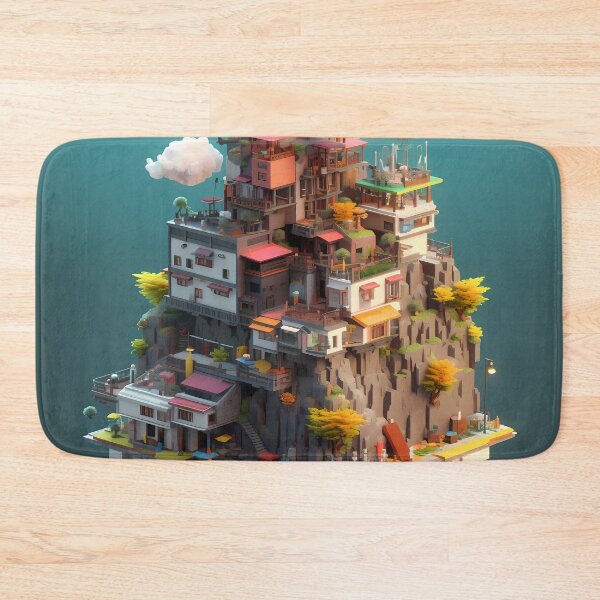 Item preview, Isometric 3D Brazil Favela Illustration Design designed and sold by Neo-Night.
