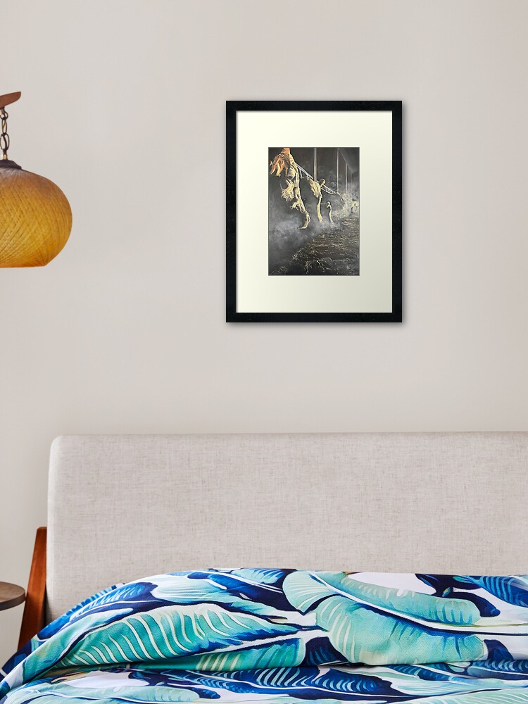 Thumbnail 2 of 7, Framed Art Print, The Farmer designed and sold by EuniceWilkie.