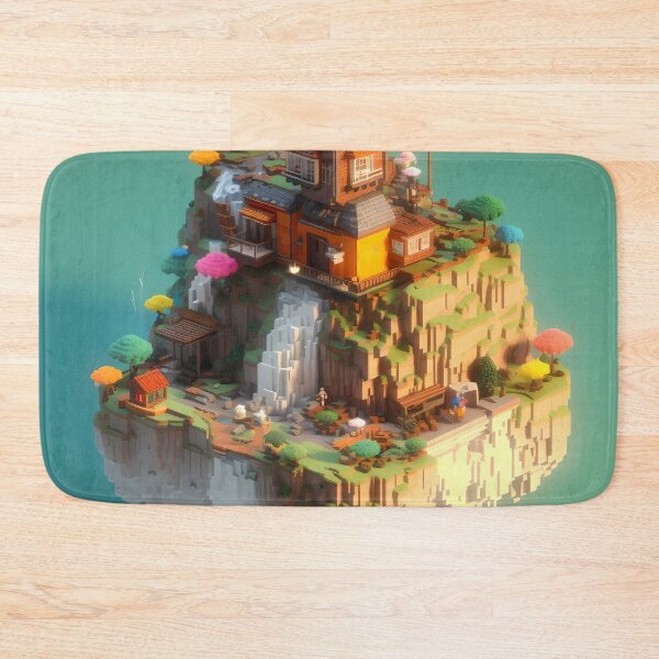 Item preview, Isometric 3D China Mountain Temple Illustration Design designed and sold by Neo-Night.