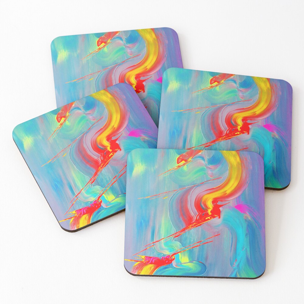 Aperçu de l'œuvre Dessous de verre (lot de 4) créée et vendue par ElioraBousquet.