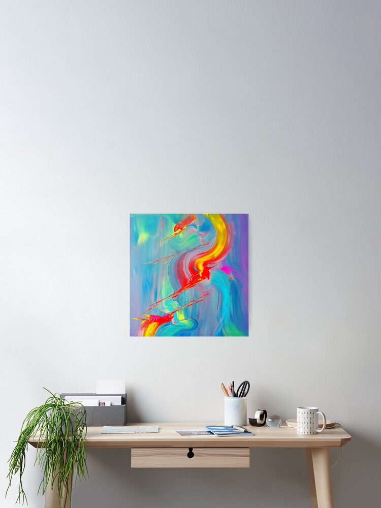 Aperçu 2 sur 3. Poster avec l'œuvre Memoire d ocean créée et vendue par ElioraBousquet.